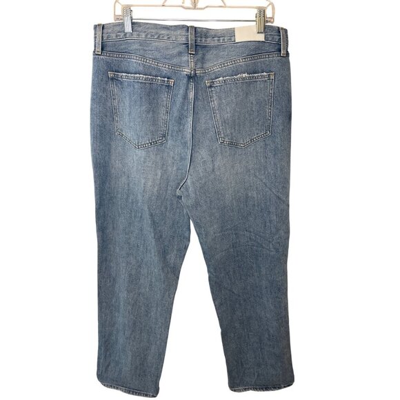 Pistola Distressed Button-Fly Jeans Size 30 Blue Cotton & Rayon Blend - Picture 5 of 7